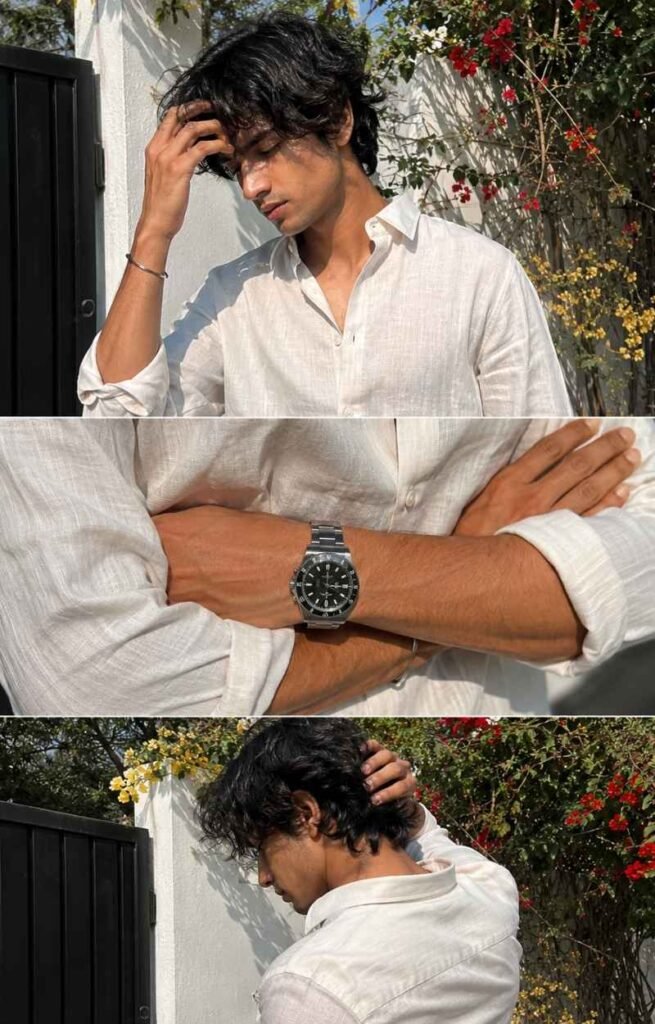 Collage White Outdoor Photo Editing Prompt