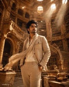 Ancient Desert Library Editorial Portrait