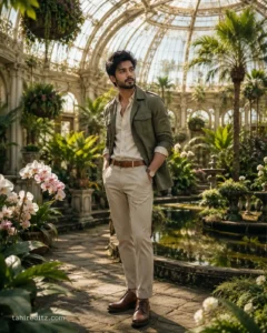 Giant Botanical Glass Dome Portrait