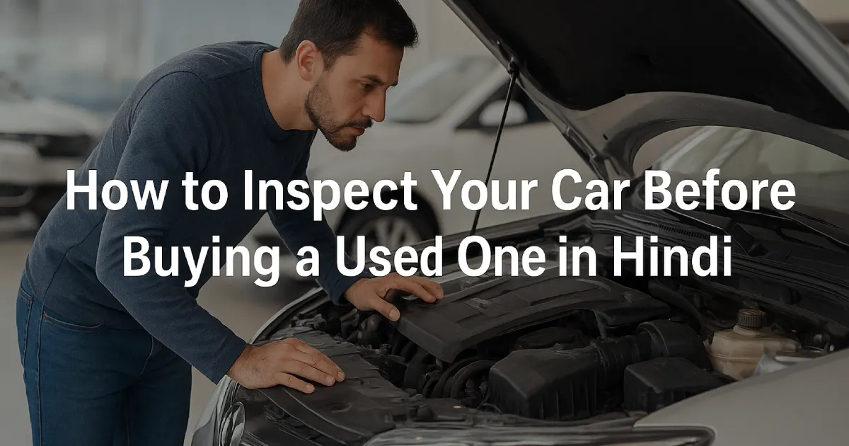How to Inspect Your Car Before Buying a Used One: Guide in Hindi