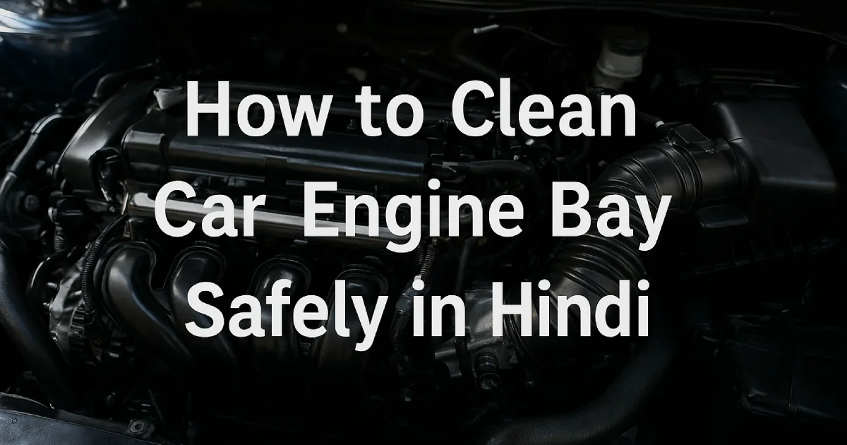How to Clean Car Engine Bay Safely: Complete Guide in Hindi