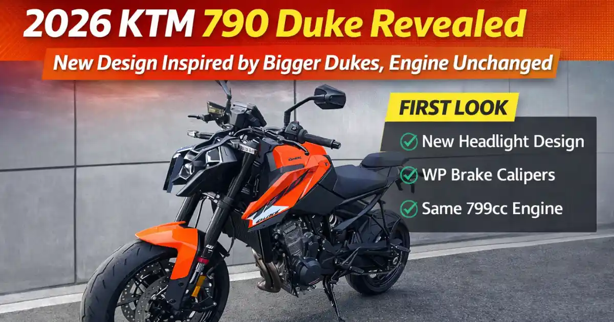 2026 KTM 790 Duke Revealed: New Design Inspired by Bigger Dukes