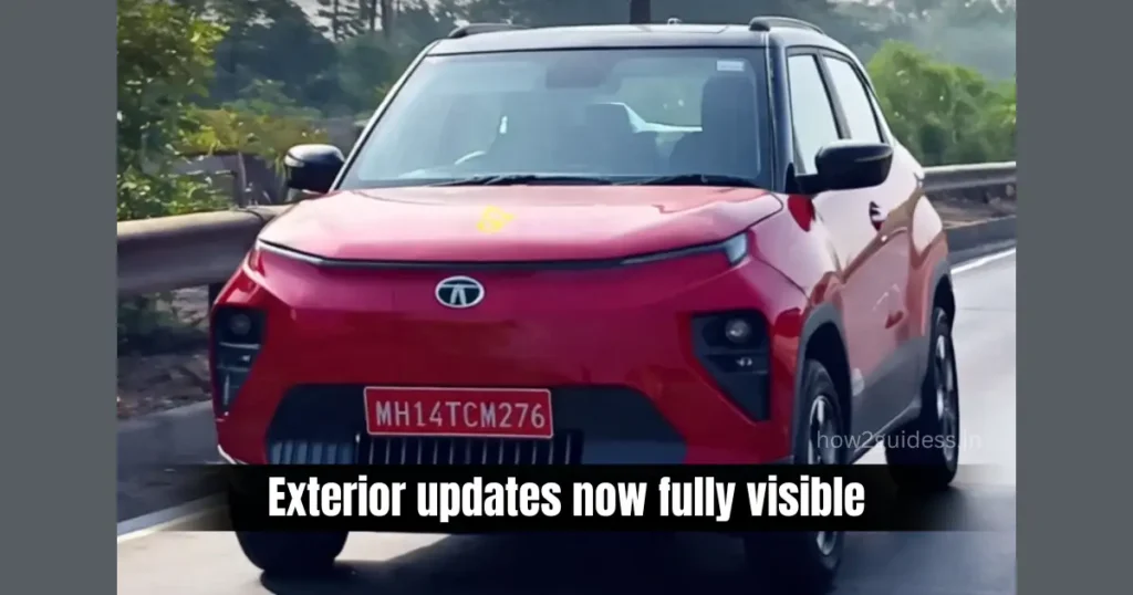 2026 Tata Punch EV Facelift Spotted Undisguised Ahead of February 20 Launch