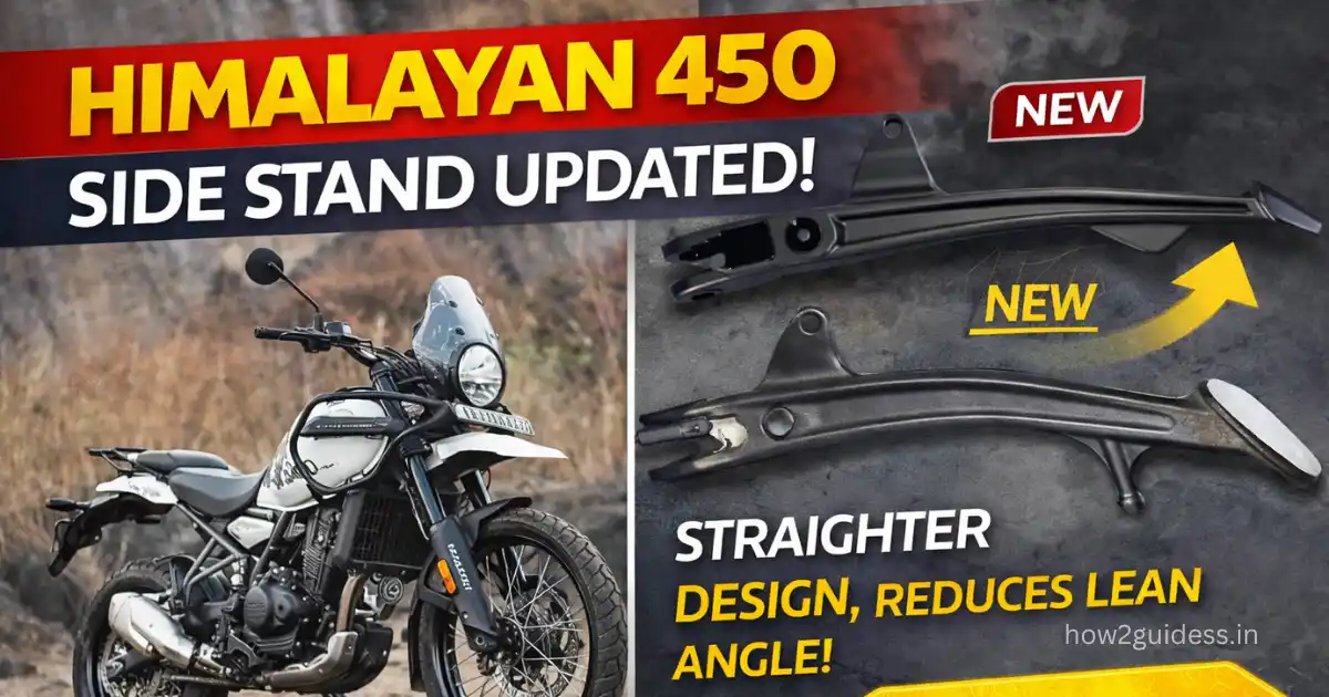 Royal Enfield Himalayan 450 Side Stand Updated, New Design Priced at Rs 3,250