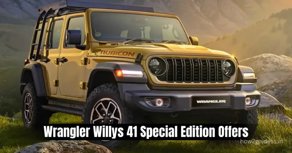 Jeep Wrangler Willys 41 Special Edition Reintroduced in India at Rs 70.31 Lakh