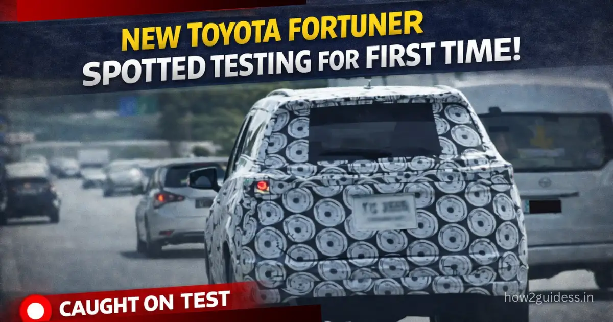 New-Generation Toyota Fortuner Spotted Testing for the First Time