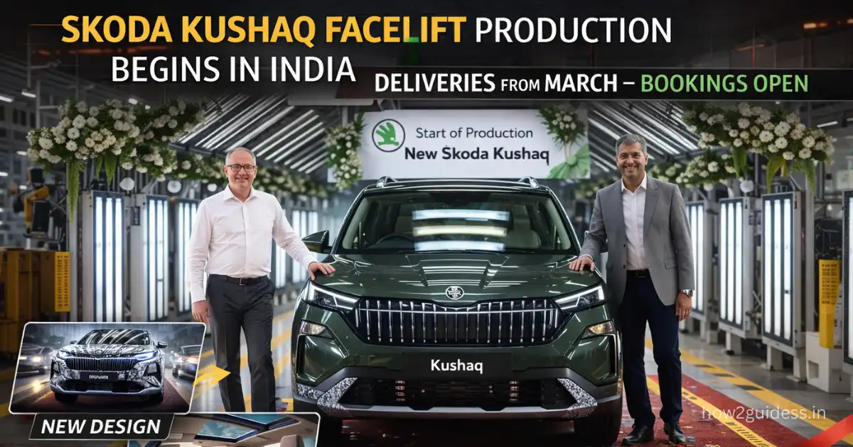 Skoda Kushaq Facelift Production Begins in India, Deliveries from March