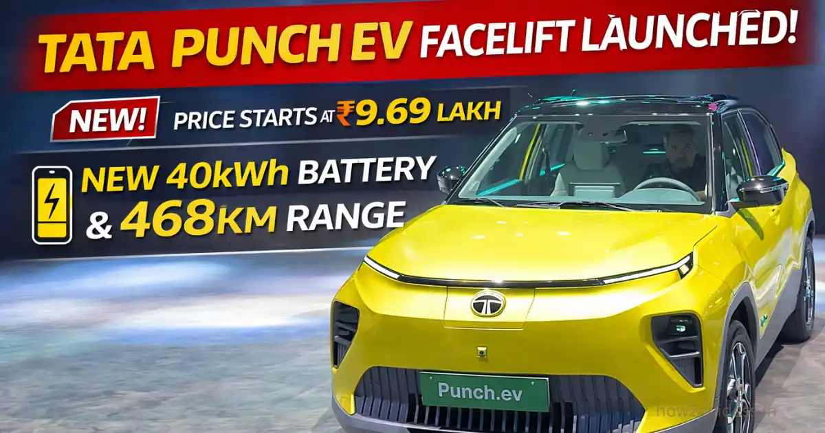 Tata Punch EV Facelift Launched in India at Rs 9.69 Lakh With New 40kWh Battery