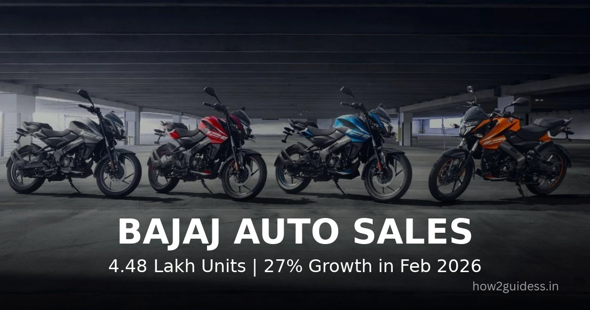 Bajaj Auto Sales February 2026: 4.48 Lakh Units Sold With 27% YoY Growth
