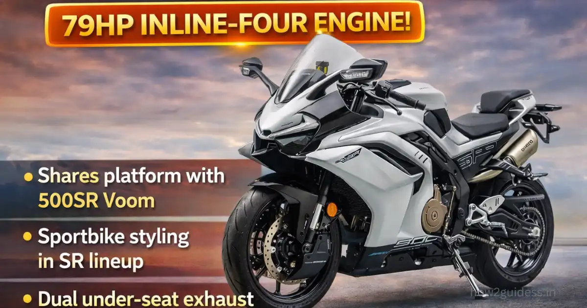 CFMoto 500 SR Revealed With 79hp Inline-Four Engine; New Supersport Details Emerge