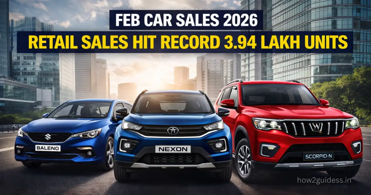Feb Car Sales 2026: PV Retail Sales Hit Record 3.94 Lakh Units, Maruti Leads