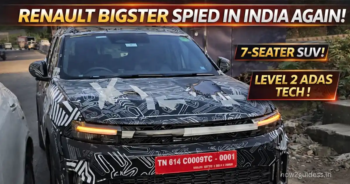 Renault Bigster Spied Testing Again In India Ahead Of 2026 Debut