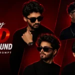 Luxury Red Background AI Portrait Prompt